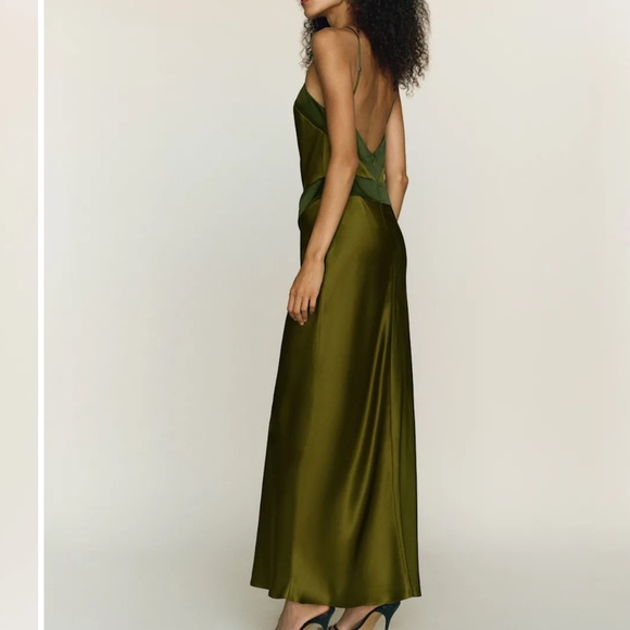 Reformation Jillian Dress pear size 6 - Picture 2 of 7